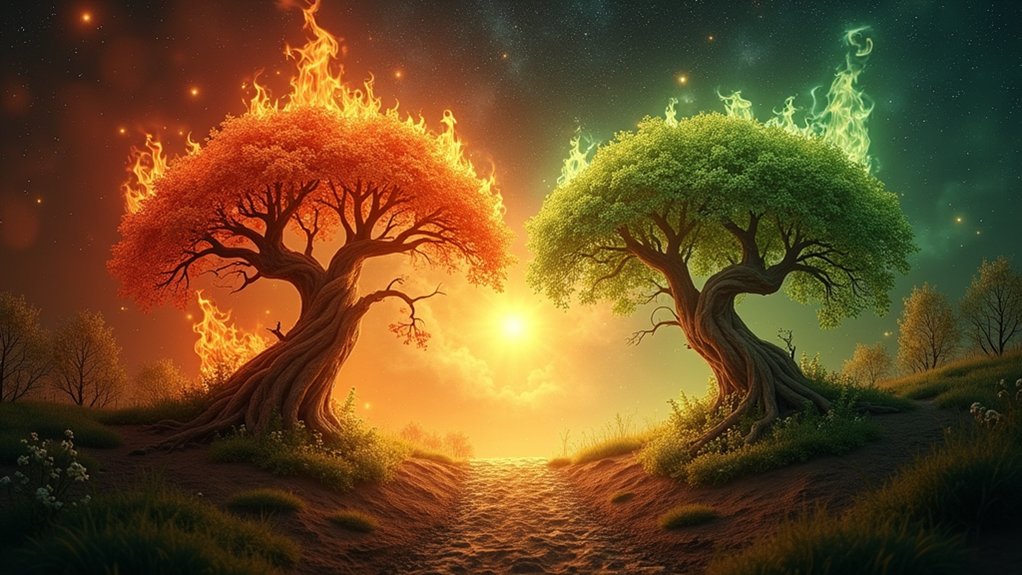 contrasting elements unite harmoniously